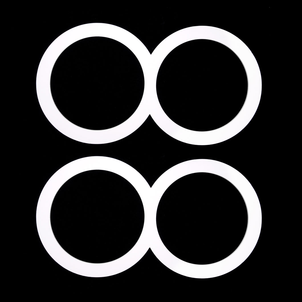 Buugeng Eight Ring Flow Toy Flow Blades Flow Artist Juggling Set PVC